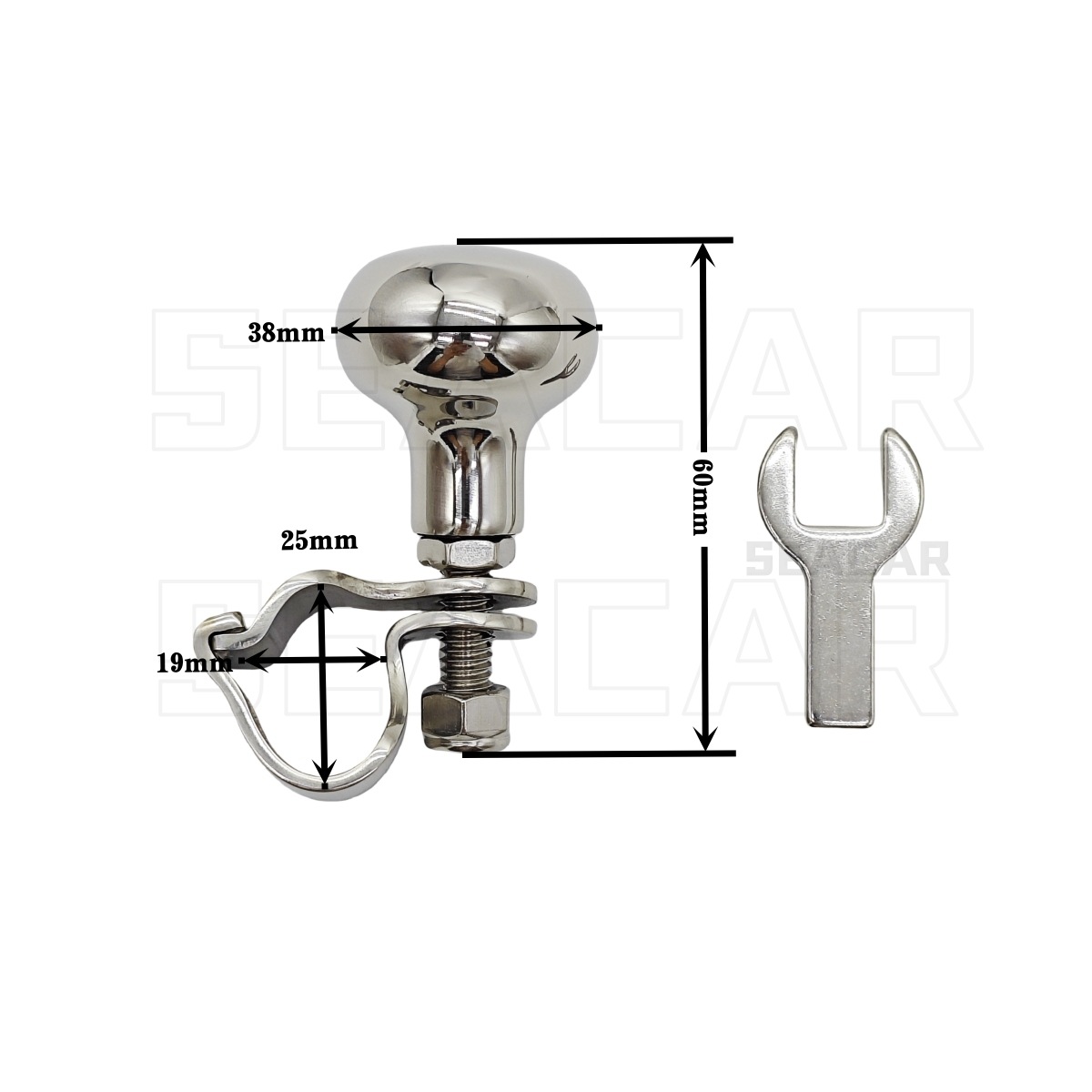 Manufacturer Supplies Stainless Steel 316 Steering Wheel Grip Power Ball Yacht Marine Hardware Accessories Anti-Slip Speedboat