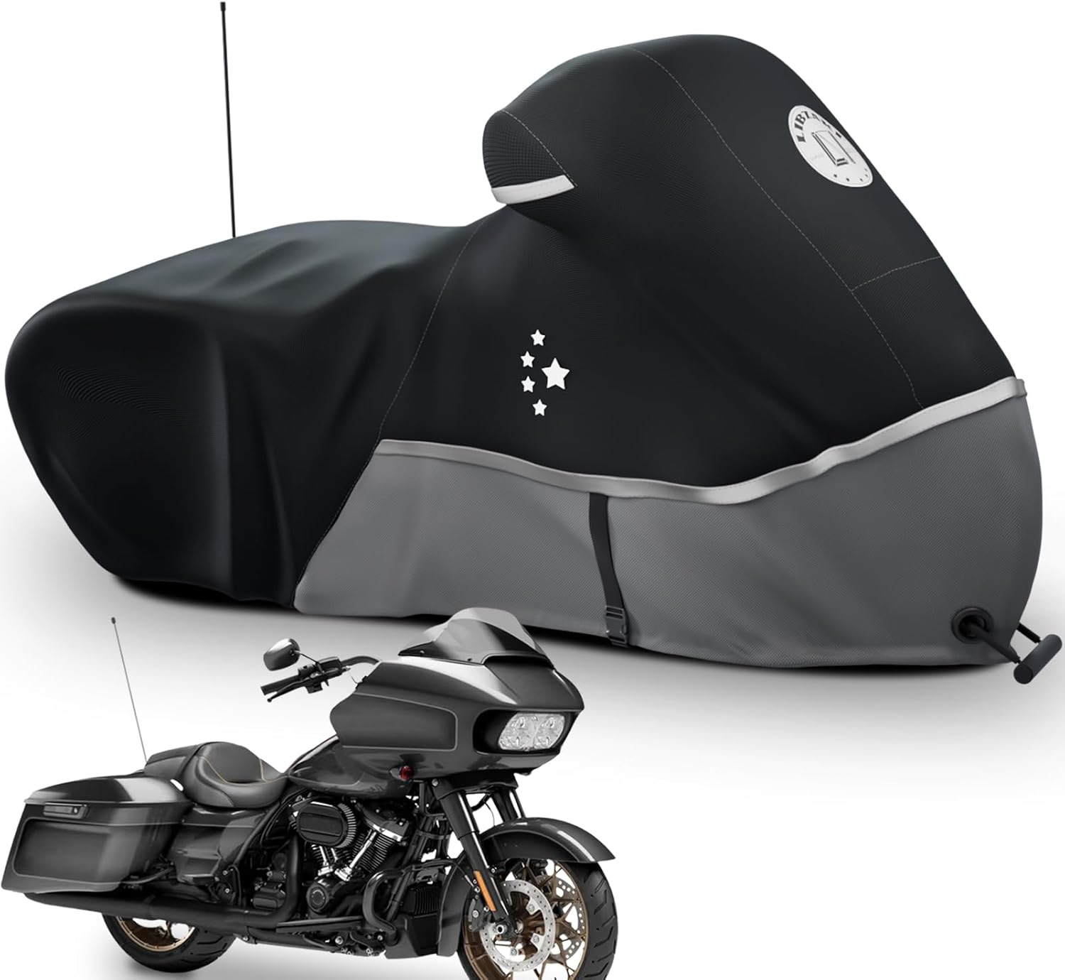 Motorcycle Cover Dustproof Rainproof Snowproof for Harley Davidson Road King
