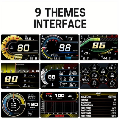 Temperature, Exhaust Temperature, Turbo Intake Speed, automobile instrument