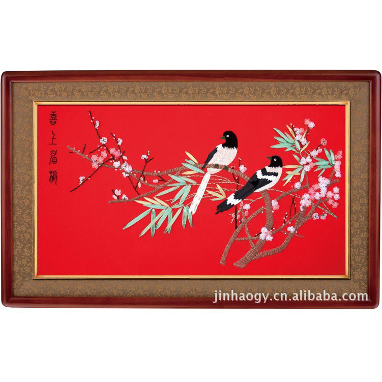 Bordado a mano DIY cinta bordado colgante pintura principiante bordado punto de cruz sala de estar pintura decorativa Lu bordado niños pequeña pintura colgante