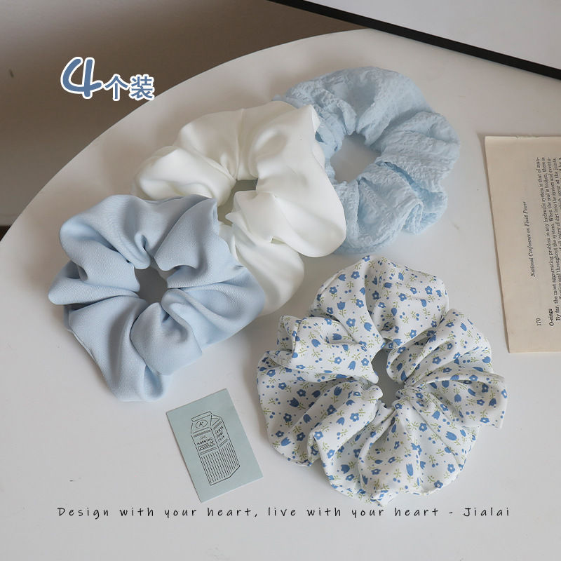 대장 헤어 링 헤드 로프 여성용 말꼬리 볼 헤드 간단한 기질 레트로 프랑스 헤어 로프 헤어 링 2023 New