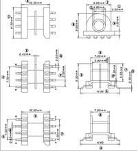 �Ǽ� EP10��ʽ�p��4+4 SMD EP10��ʽ�β�4+4 SMD LCP�� EP10