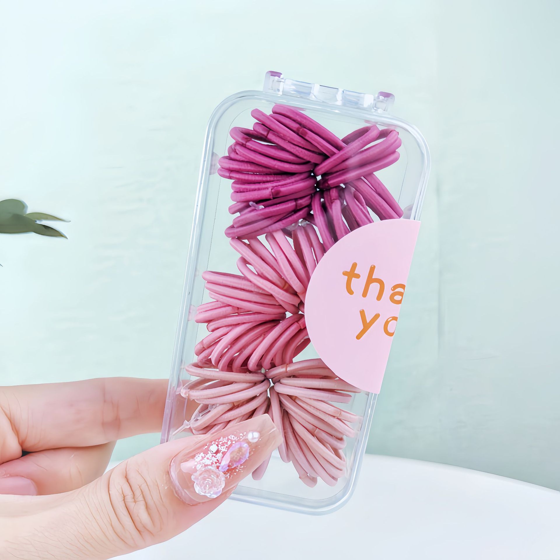 Color pulgar para niños anillo de cabello mini correa de goma niña bebé no lastimar cabello de jardín de infantes atado cabello de cabello