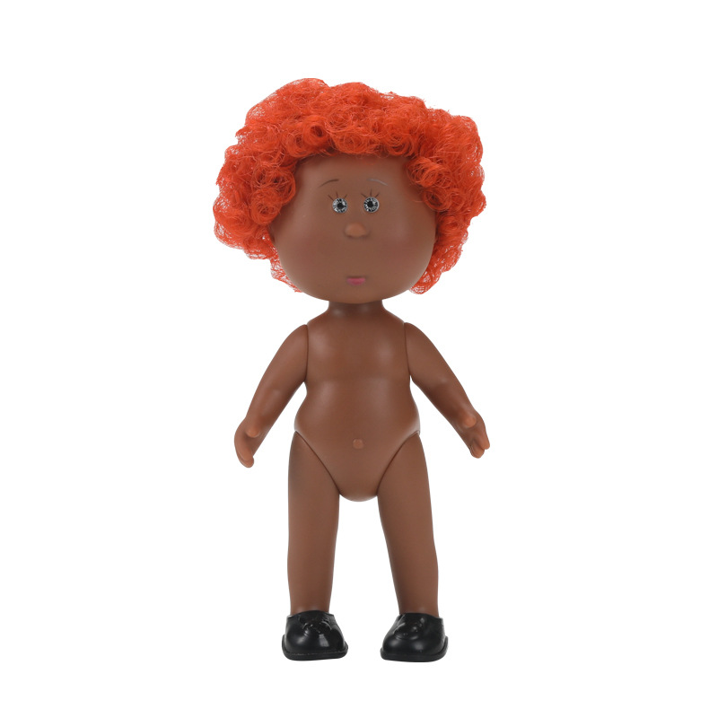Dark muscled orange afro