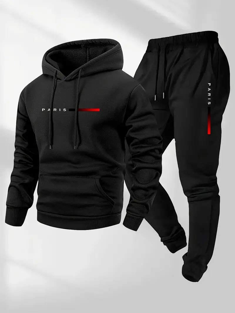 (Cross-border trading), hoody for leisure for men and women with letters, sports suit, drawstring