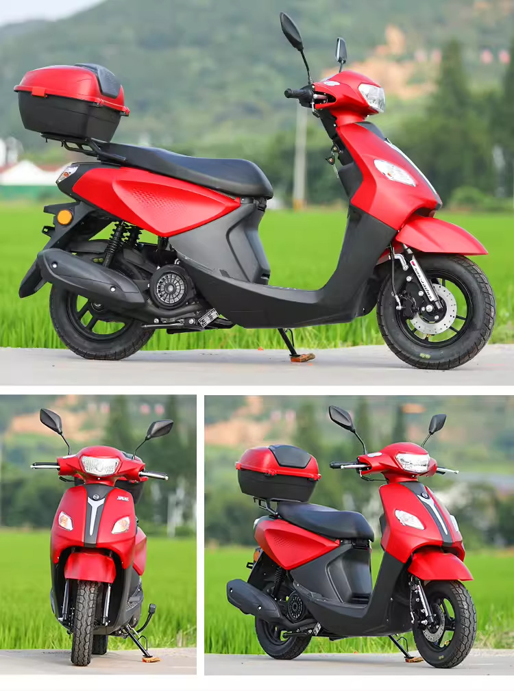 Domestic Electric-Injected Two-Wheeled Motorcycles for Men and Women, Large Fuel-Powered Scooters, Jinlangwang Commuter Adult Scooters