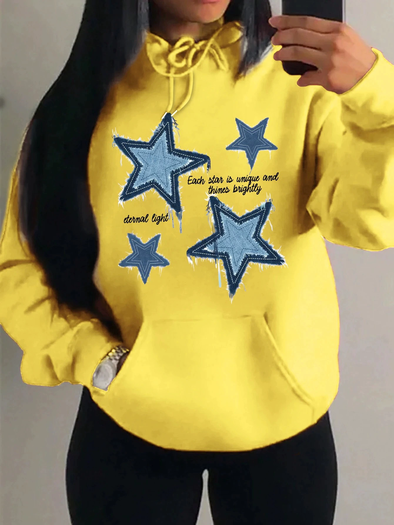 Retro multicoloured comfortable sweatshirt for leisure, loose fit