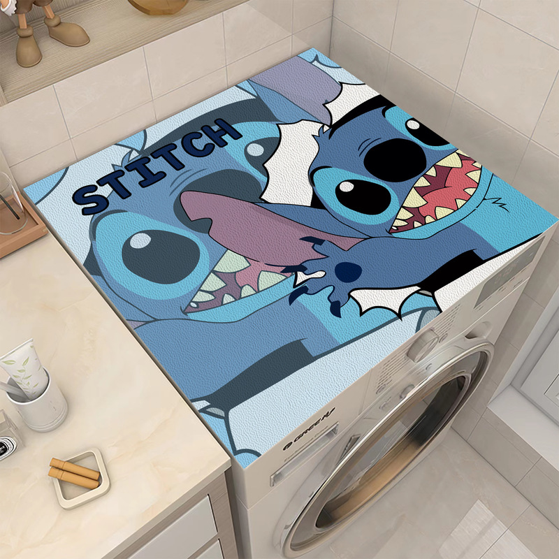 Stilwell Diatom Mud Drum Washing Machine Sunscreen Cartoon Absorbent Quick-drying Dust-proof Mat Refrigerator Dust-proof Cover Cloth