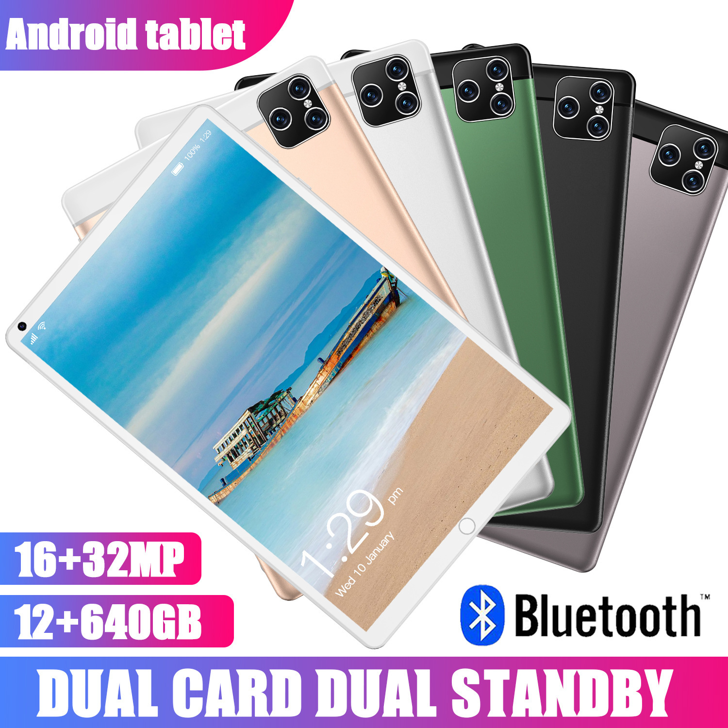 Cross-Border E-Commerce 8inch Android Smart Tablet P8 Bluetooth Wifi 2g Calling Popular Foreign Trade Wholesale Touchscreen