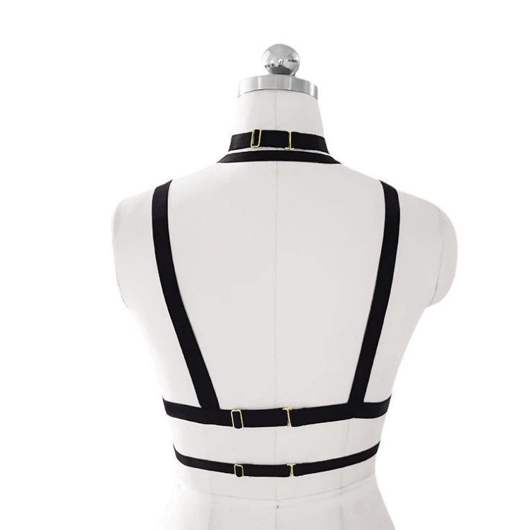 Harness, black bra, elastic bullet, underwear, lifting effect, Gothic