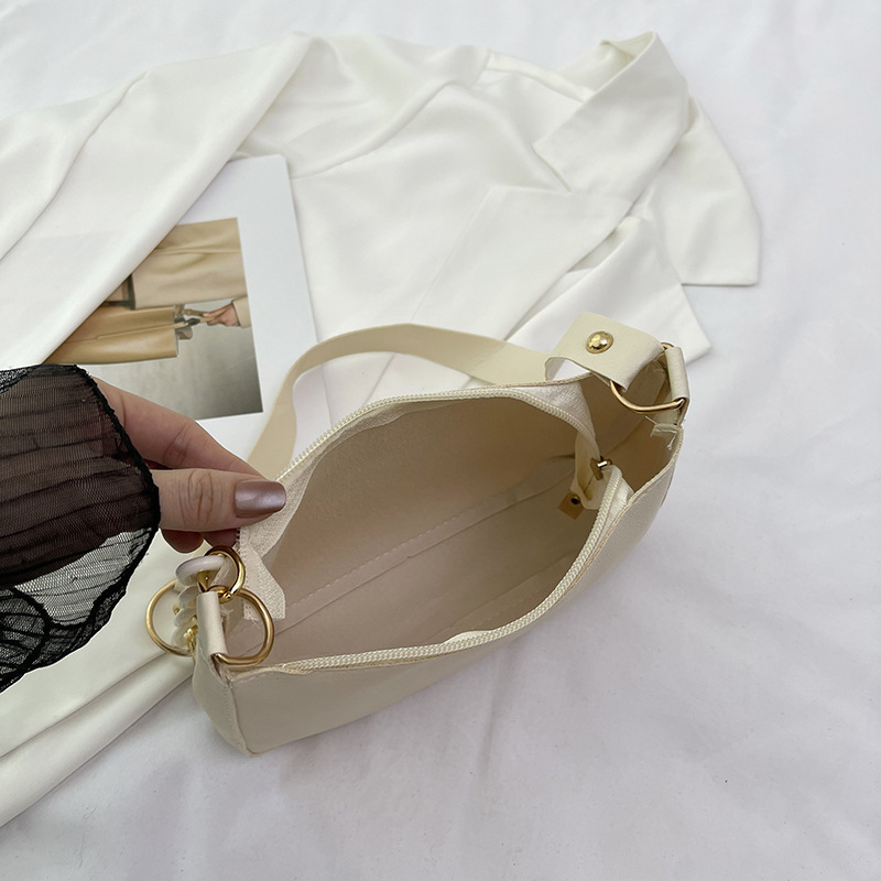 French Style Women's Chain Shoulder Bag Elegant Small Handbag_voghion.com
