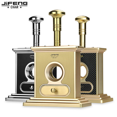 JIFENG Monsoon Ножницы для сигар Нержавеющая сталь Металлический резак для сигар Настольные ножницы Гильотинный резак для сигар