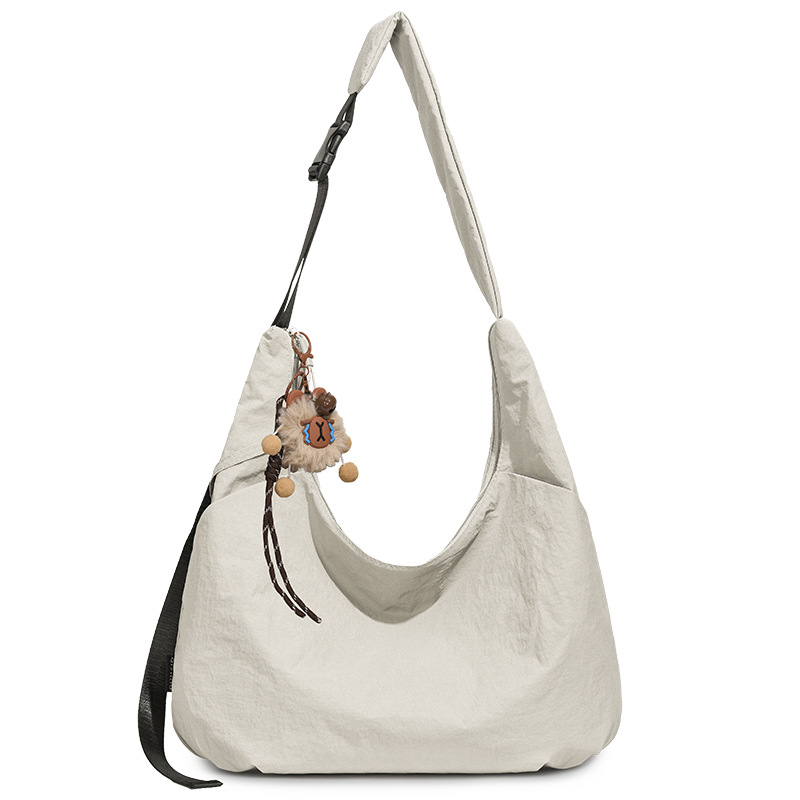 Lazy Style Fashion Women's Crescent Dumpling Crossbody Bag 2026 New Korean Version Casual Oxford Cloth Shoulder Bag