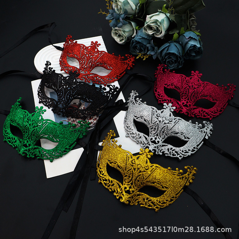 Ventas transfronterizas máscaras de fiesta de carnaval máscaras venecianas máscaras de Halloween huecas