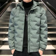 品牌精品男士羽绒服男新款连帽薄款大码白鸭绒外套青年帅气学生装