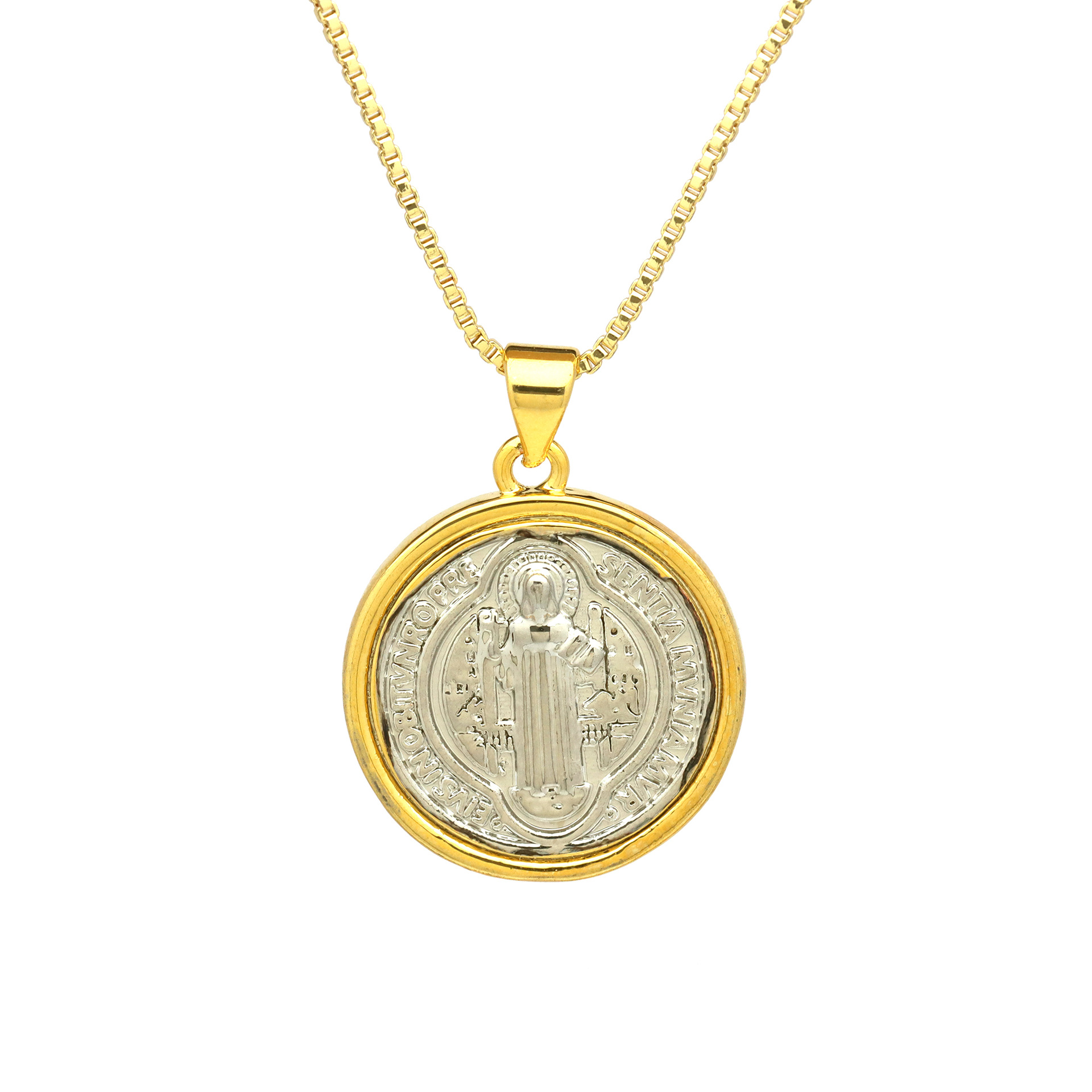 Geometric Pattern Wholesale Jewelry Casual Elegant Simple Style Geometric Copper Plating Pendant Necklace Box Chain