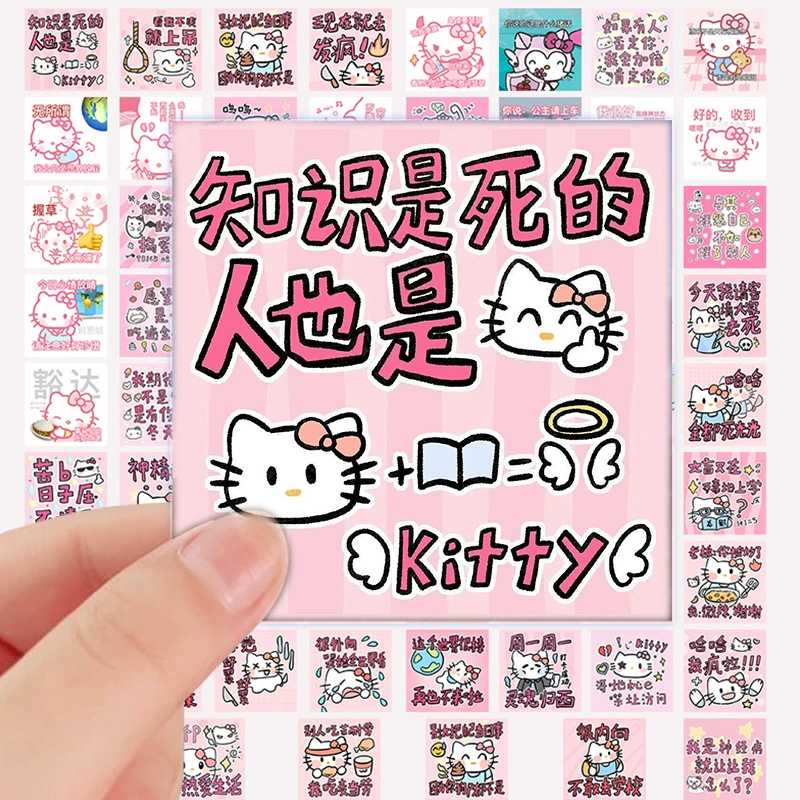 Водонепроницаемый набор наклеек (Hello Kitty) — 70 шт., 4.7 × 4.7 см, милые наклейки для ноутбука
