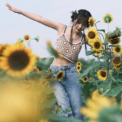 2024夏季新款復古民族風針織勾花鏤空吊帶寬鬆馬甲百搭背心上衣女