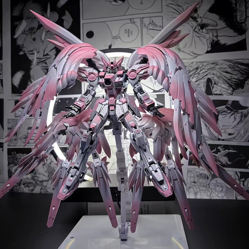 New Gundam model Snow White Sakura Winged Unicorn Strike Freedom assembled mecha model figure toy