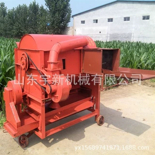 柴油电动两用打谷机油菜籽打粒机 125型多功能谷物脱粒机