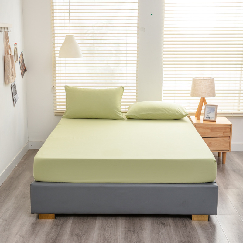 Nuevo 40 algodón lavado con agua cama de algodón sólido simple casa Simmons colchón cubierta de protección antideslizante cama de cama