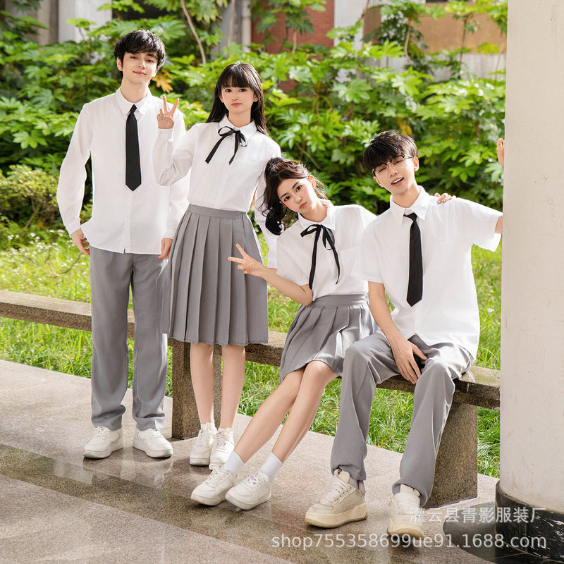 毕业班服学院风套装运动会高中初中学生合唱团诗歌演讲朗诵演出服|undefined
