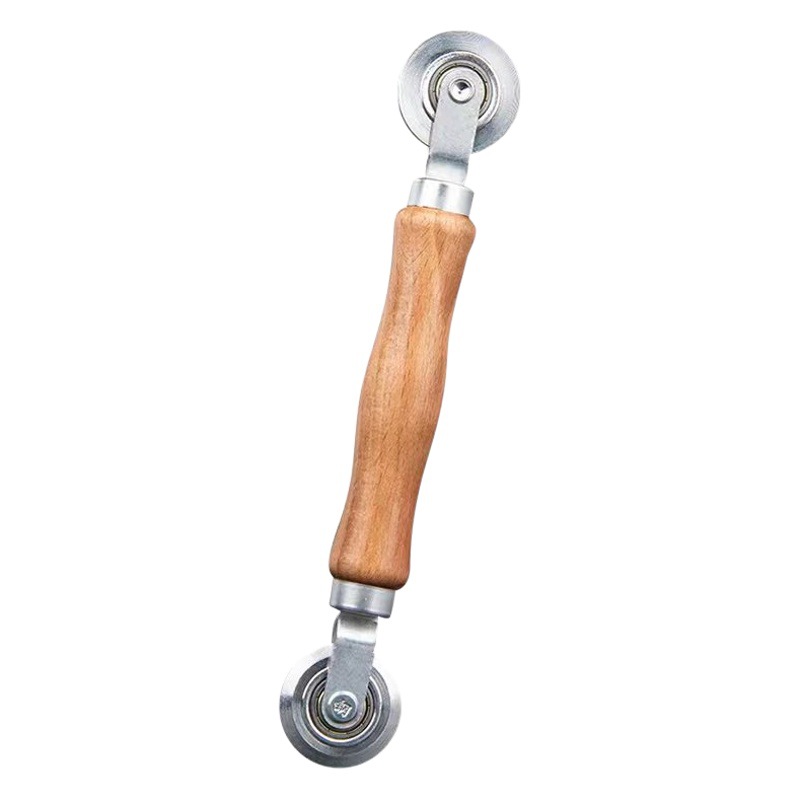 Rodillo con Mango de Madera Doble Cabezal para Instalación de Mosquiteras