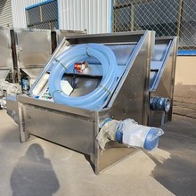 不锈钢猪粪脱水机 大型斜筛式粪便处理机 挤压牛粪干湿分离机