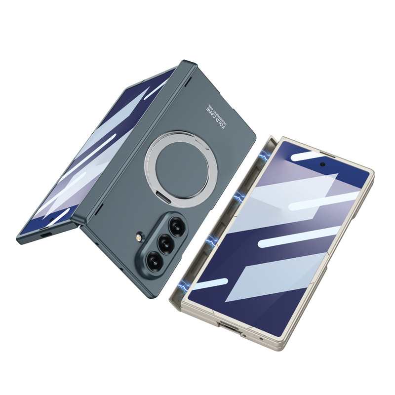 Samsung Z Fold 40% off スタックスクリーン携帯電話ケース外部磁気リングワイヤレス充電 z Fold7 スタンド保護カバーに適しています|undefined