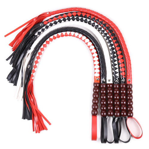 Sexy sm bundled pu leather whip black single whip cross-border horse whip pointer leather whip manufacturer wholesale one piece drop shipping