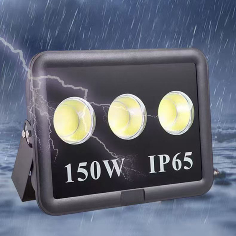 lámpara de inundación de condensador LED plaza al aire libre sitio de construcción alto poste de iluminación faro al aire libre campo azul de fútbol luz de inundación