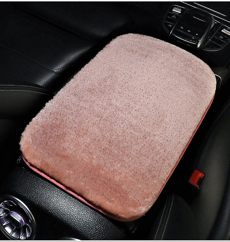 Steering wheel cover car handle cover starry sky winter mink plush warm winter armrest box cushion car seat rear seat