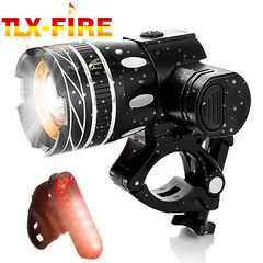 Bicycle T6 Front Light Cross-border eBay USB Charging High Beam Telescopic Zoom 360 Degree Rotation Night Riding Warning Light