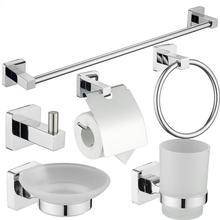 锌合金浴室挂件套装卫生间毛巾架毛巾杆六件套跨境厂家直销套装