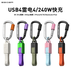 EGIOZR異沢USB4ダブルtype-cデータケーブル240Wパワー8kスクリーン40g対応iphone15pro