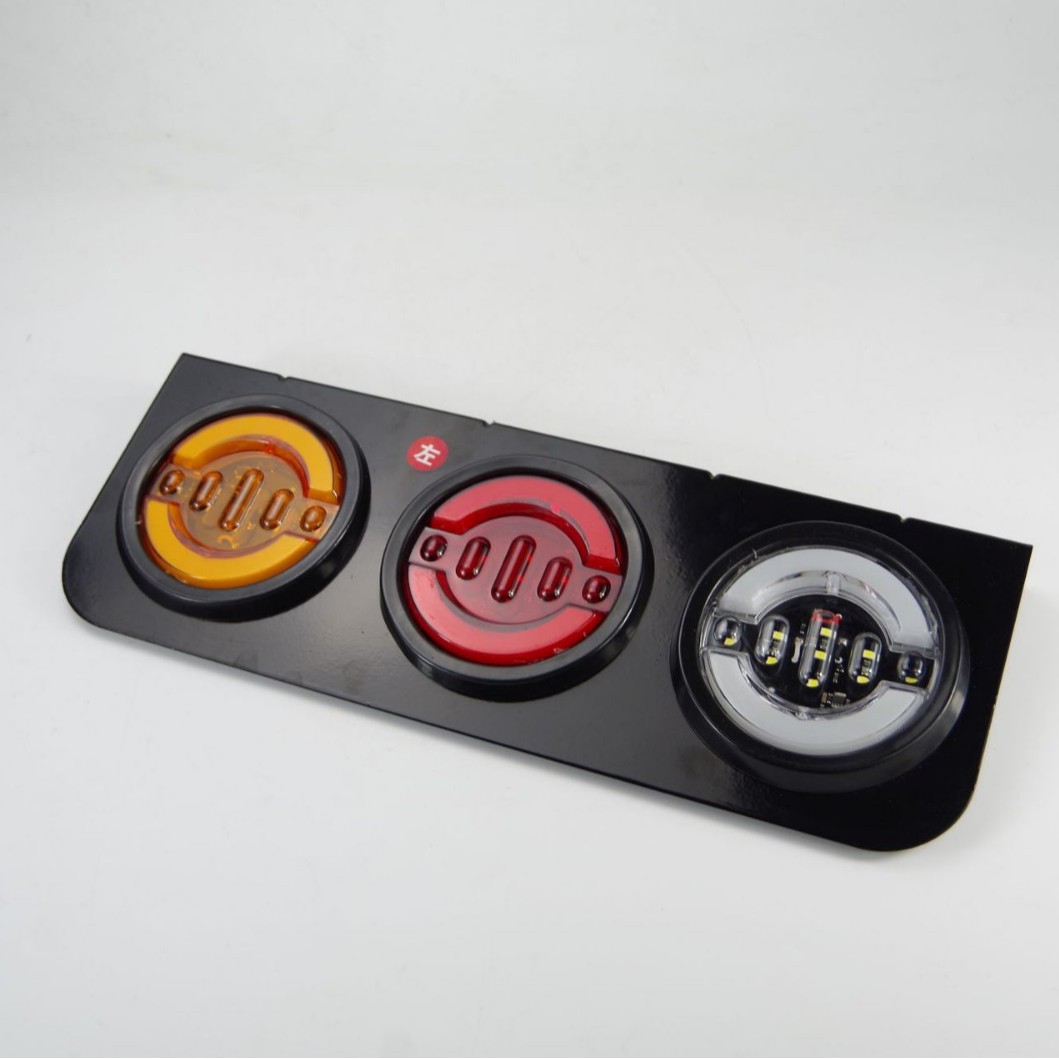 Zhongji tres lámparas de luz de automóvil LED Zhongji luz trasera camión remolque camión LED luz trasera luz freno