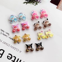 迷你三丽鸥diy配饰可爱爆米花女孩美甲饰品混批立体树脂卡通配件