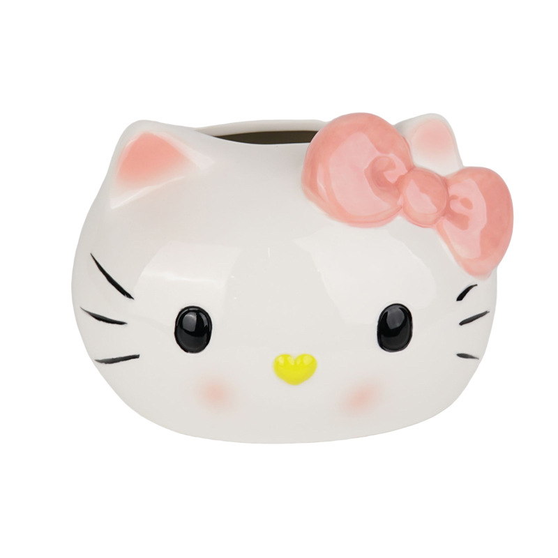 Caja de servillas de gato adorable caja de papel de salón caja de papel de cerámica caja de papel de cerámica decoración de mesa de té caja de servillas