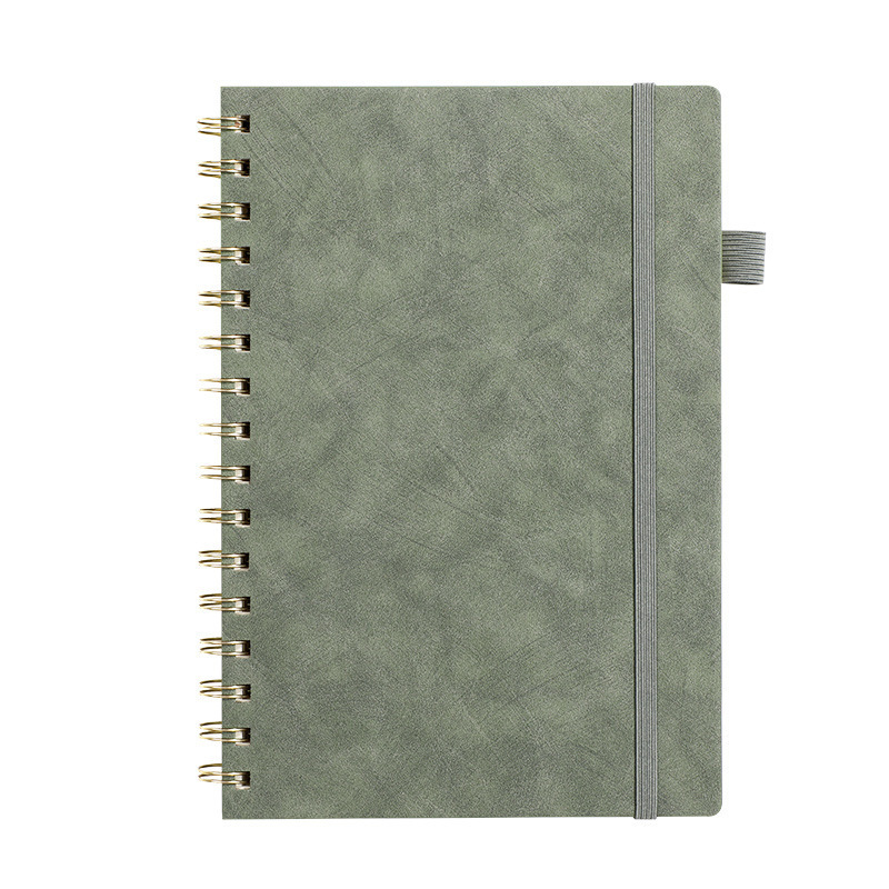 Cuaderno de bobina de negocios personalizado logotipo imprimible simplista cuaderno de bobina cuaderno de notas a5 subcuaderno mayorista