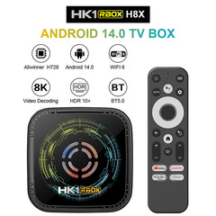 Hk 1 rbox h 8xセットトップボックスandroid 14全志H728テレビボックスハイビジョン8kファン付きネットワークプレーヤー