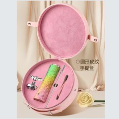 25新款纯钛保温杯女生高颜值轻奢水杯纯钛吸管便携车载杯送礼杯子