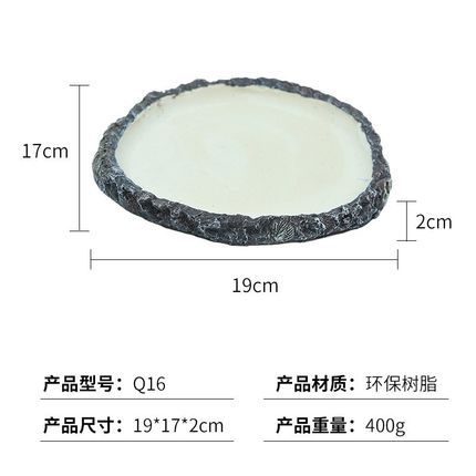 Fábrica de orugas cuenca de agua cuenca de alimentos tortuga tierra tortuga de agua tortuga lagarto serpiente cuenca de agua pequeña cuenca de agua redonda pequeño plato de tortuga amarilla