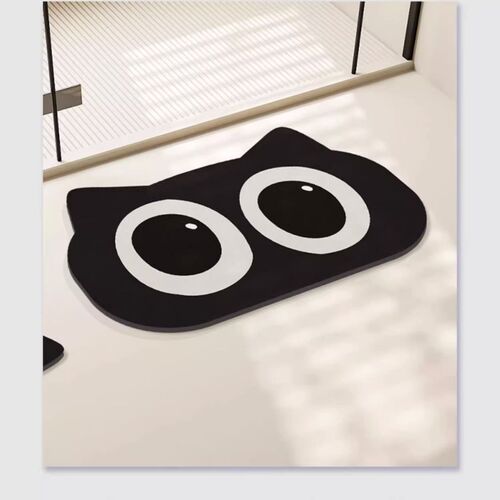 Home Bathroom Shape-Alike Water Absorbent Mat Toilet U-shaped Floor Mat Bathroom Zeolite Waterproof Anti-slip Foot Mat