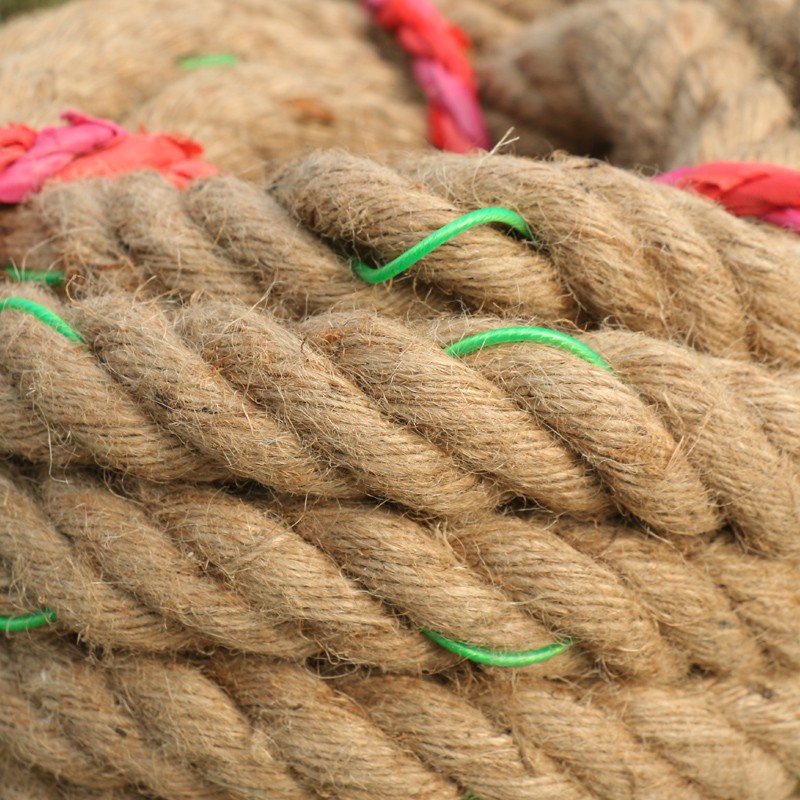 Special Rope for Tug-of-War Fun Tug-of-War Rope Rough Hemp Rope Kindergarten Parent-Child Activity Adult and Children's Tug-of-War Rope