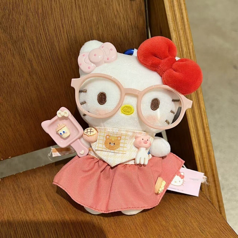正版HelloKitty毛绒钥匙扣多姿多彩可爱百变穿搭猫猫玩偶包包挂件|undefined