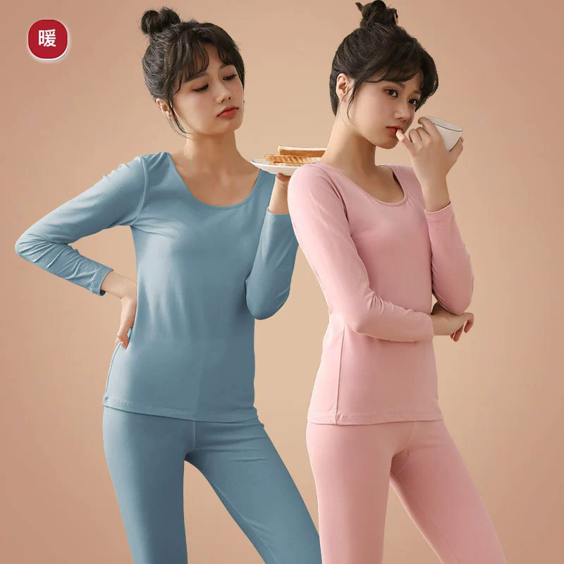 Термобельё, хлопковый комбинезон, брюки, тёплый тонкий демисезонный комплект, свитер, облегающий крой