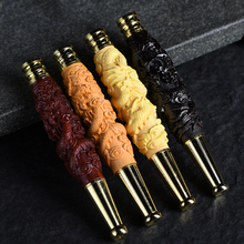 雕刻烟嘴木雕古典工艺小件实木原木可清洗过滤烟E18