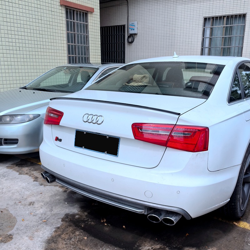 Suitable for 2012-2018 Audi A6L A6L S6 Modified Special Punch-Free Paint Spoiler Modification