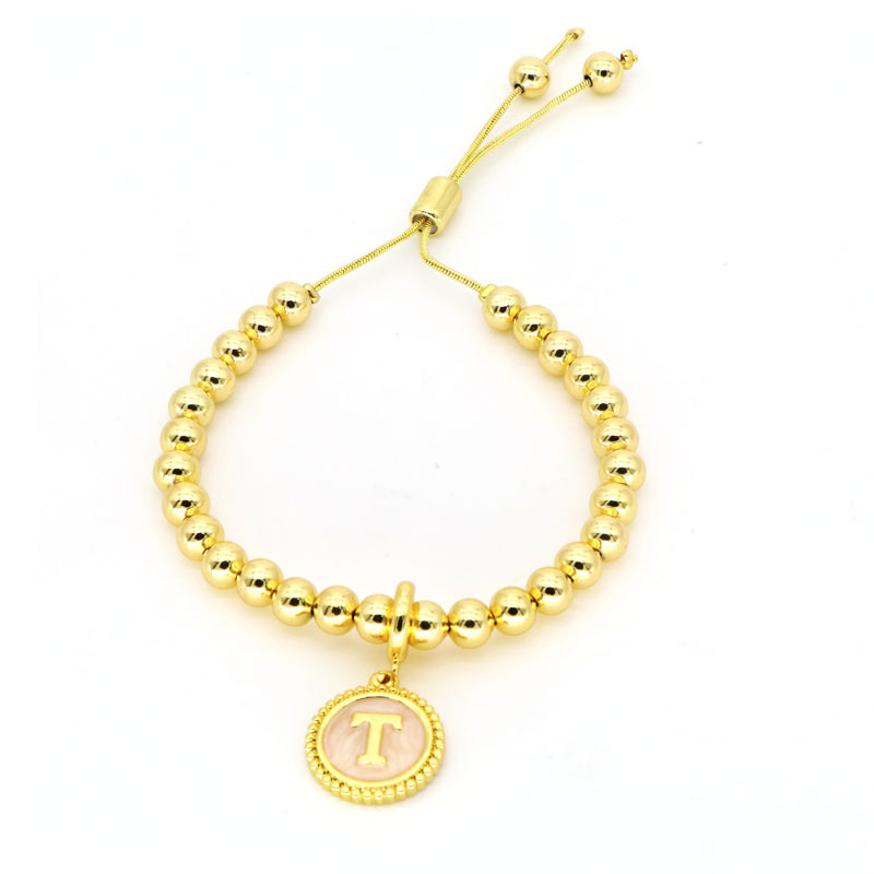 16g Weight Copper Pendant Material Bracelets Classification Copper Chain Material 1 Piece Quantity Daily Occasion Copper Material Letter Pattern Women's Gender Simple Style Style Copper Letter Bracelets 4