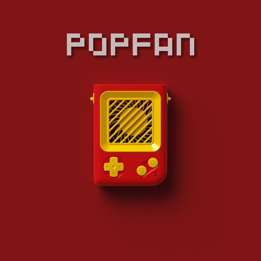 積木掛脖式小風扇  手持DIY拼圖USB充電風扇兒童學生趣味便攜電扇